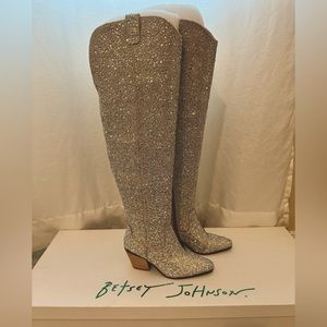 Betsy Johnson rhinestone rodeo boots